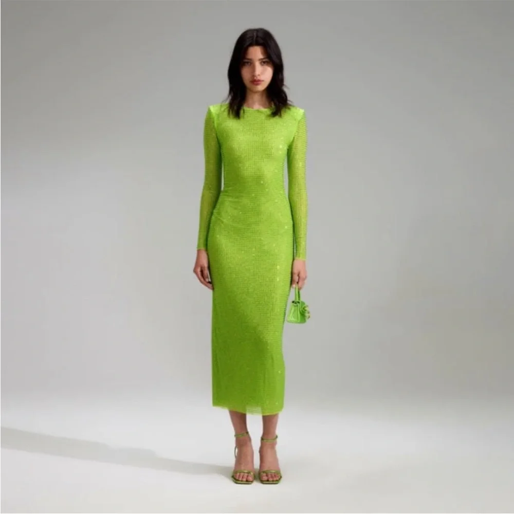 Self Portrait GG Crystal-Embellished Midi Dress NWT! - Picture 3 of 12